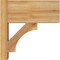 Ekena Millwork Westlake Block Rough Sawn Outlooker, Western Red Cedar, 8"W x 16"D x 16"H OUT08X16X16WTL05RWR - alternate 3
